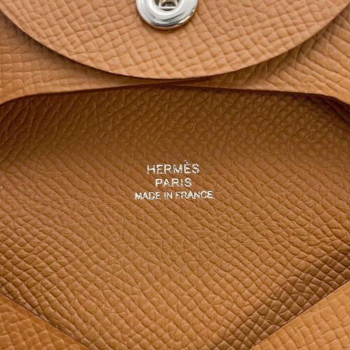 エルメス コインケース バスティア ゴールド ヴォーエプソン B刻印 HERMES 財布