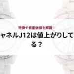 シャネルJ12は値上がりしている？特徴や資産価値を解説！