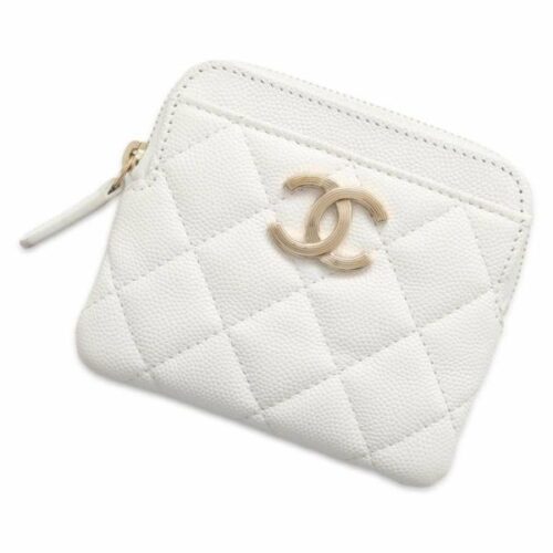 シャネル コインケース マトラッセ ココマーク キャビアスキン AP2061 CHANEL 財布 カードケース 